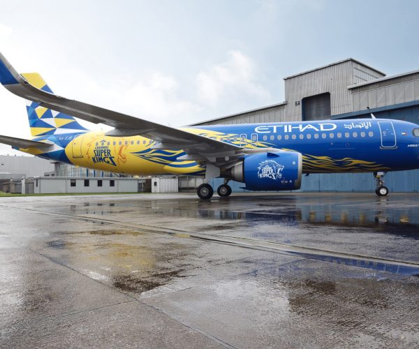 Etihad Airways and Chennai Super Kings unveil striking new livery