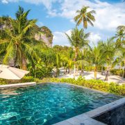 Beachside resort pool in Koh Yao Noi, Thailand